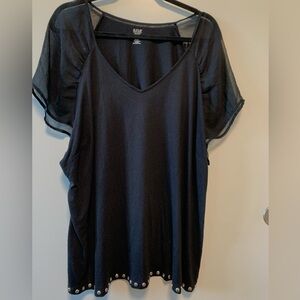 🌷FINAL SALE🌷A.N.A. Plus Size 3X Embellished Blouse